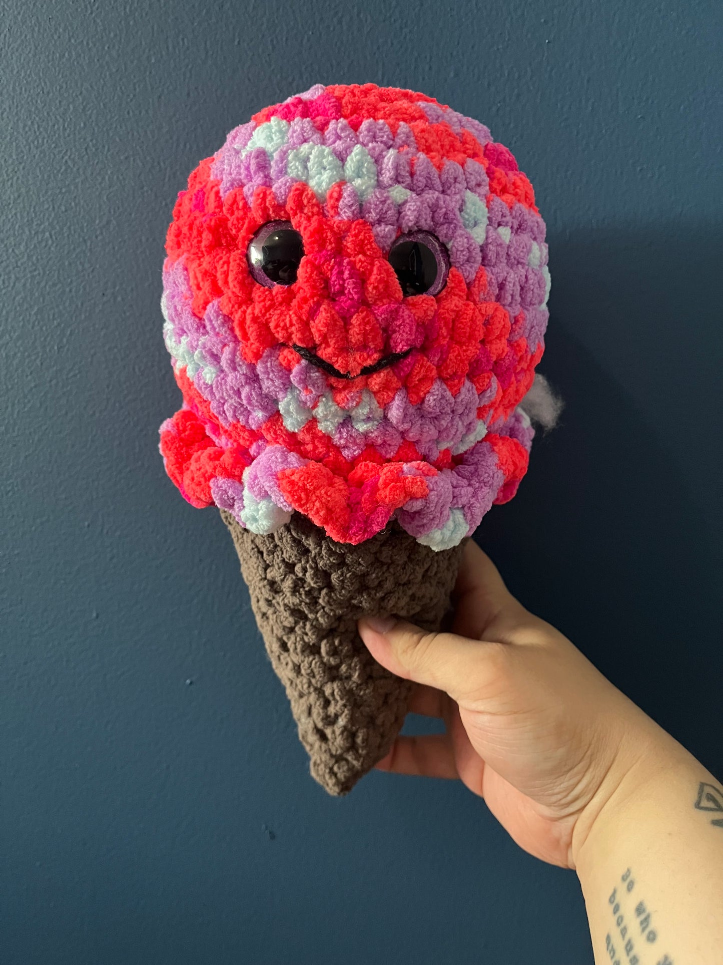 Wild berry ice cream cone