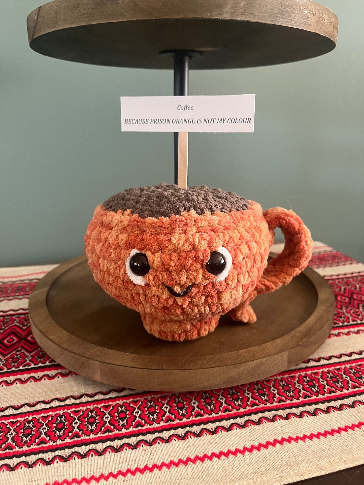 Joey the emotional support coffee