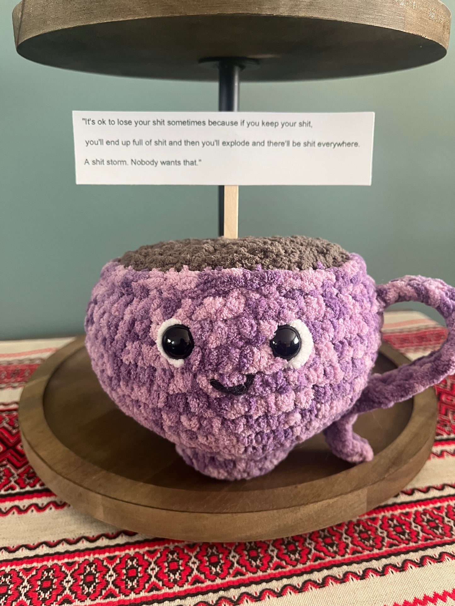 Joey the emotional support coffee