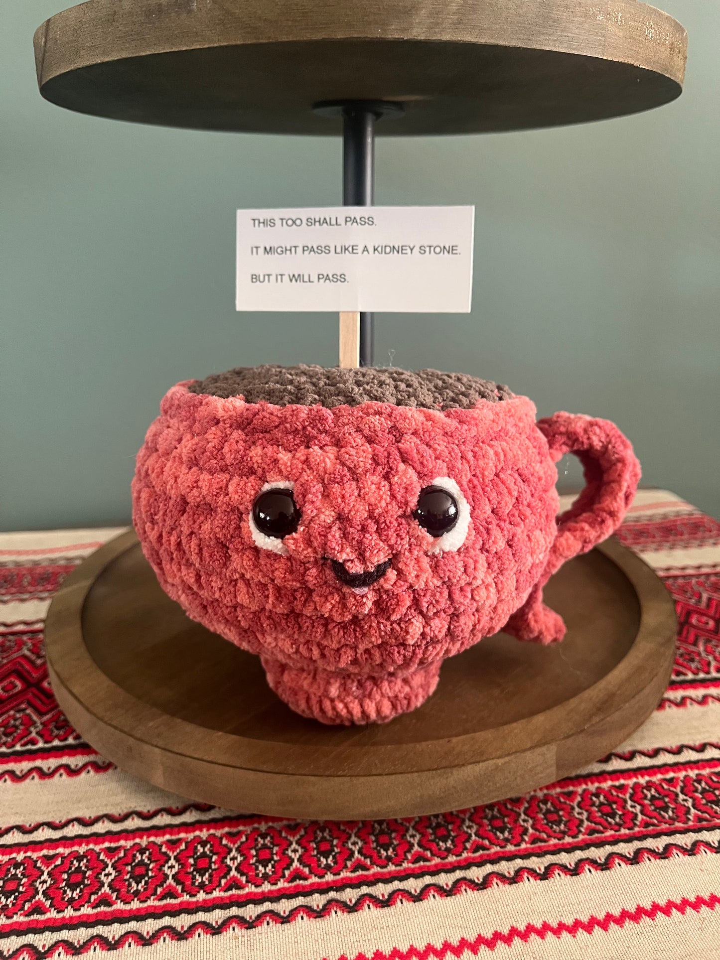 Joey the emotional support coffee